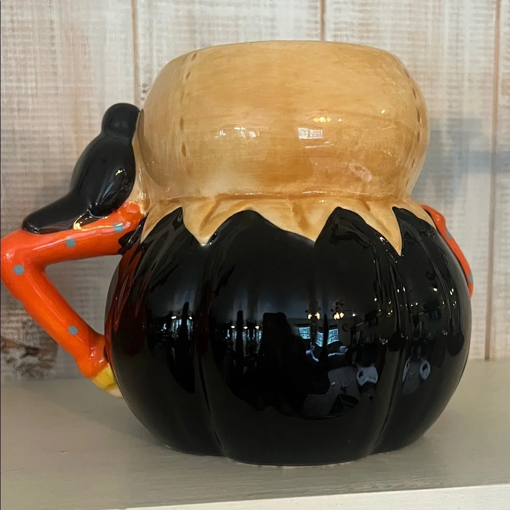 Scarecrow Mugs with Crow Detail Vintage Fall Halloween Decoration Set‎